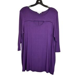Ava James 3/4 Sleeve Top Women's Size 1X